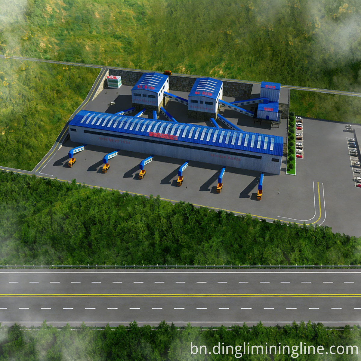 Heavy-Duty Stone Aggregate Line